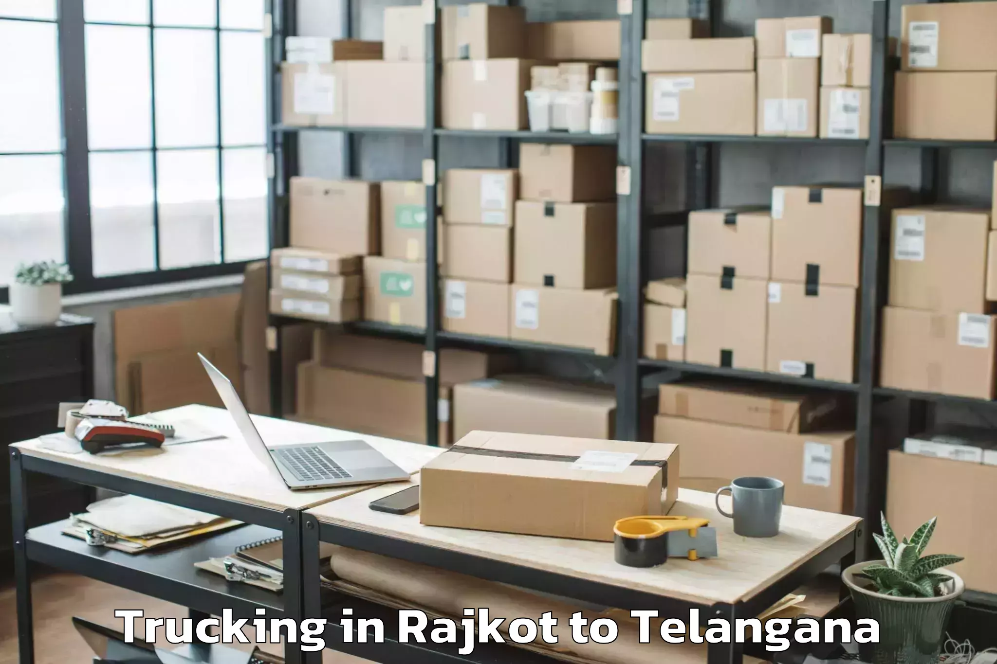 Hassle-Free Rajkot to Aswapuram Trucking